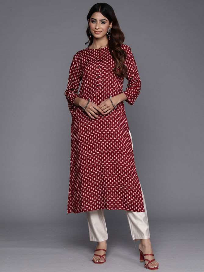 2430 Indo Era Casual Wear Geometric Printed Kurtis Wholesale Price In Surat
